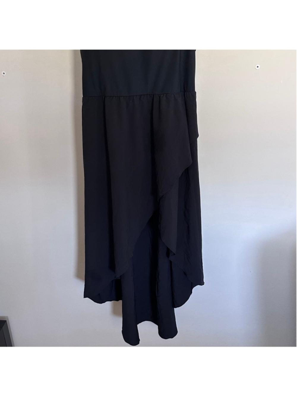 HALARA Black High Low Dress XL NWT Flowy Stretch Casual Chic - Picture 5 of 15